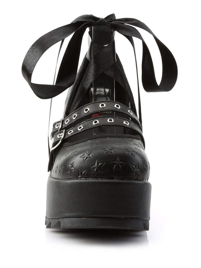 Scene-20 star platform shoes by Demonia