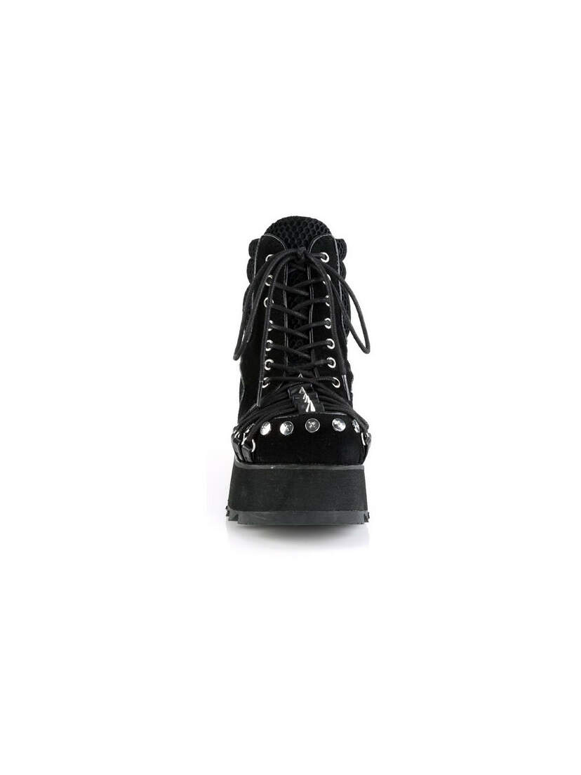 SCENE-32 vegan suede platform boots