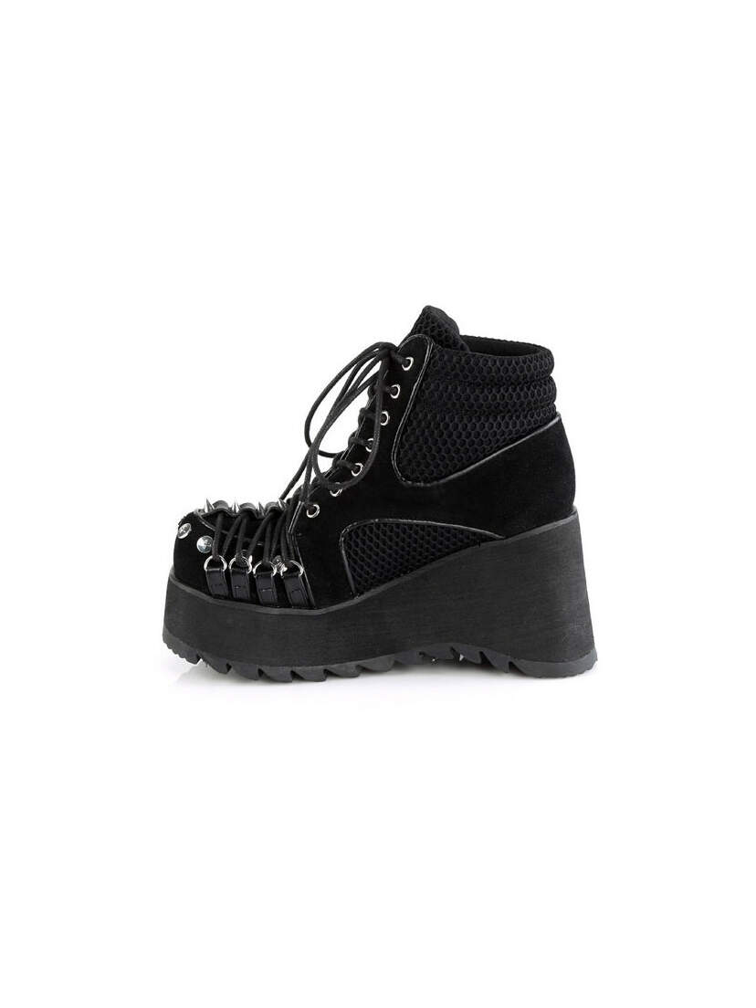 SCENE-32 vegan suede platform boots