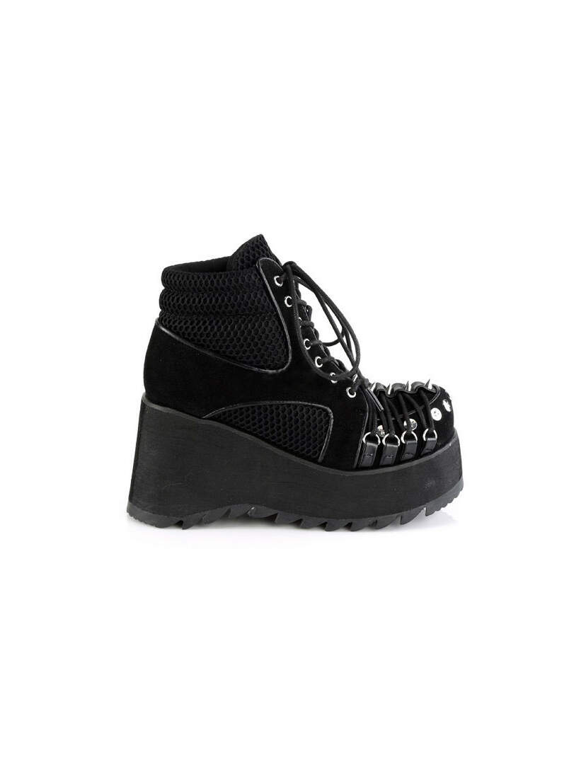 SCENE-32 vegan suede platform boots