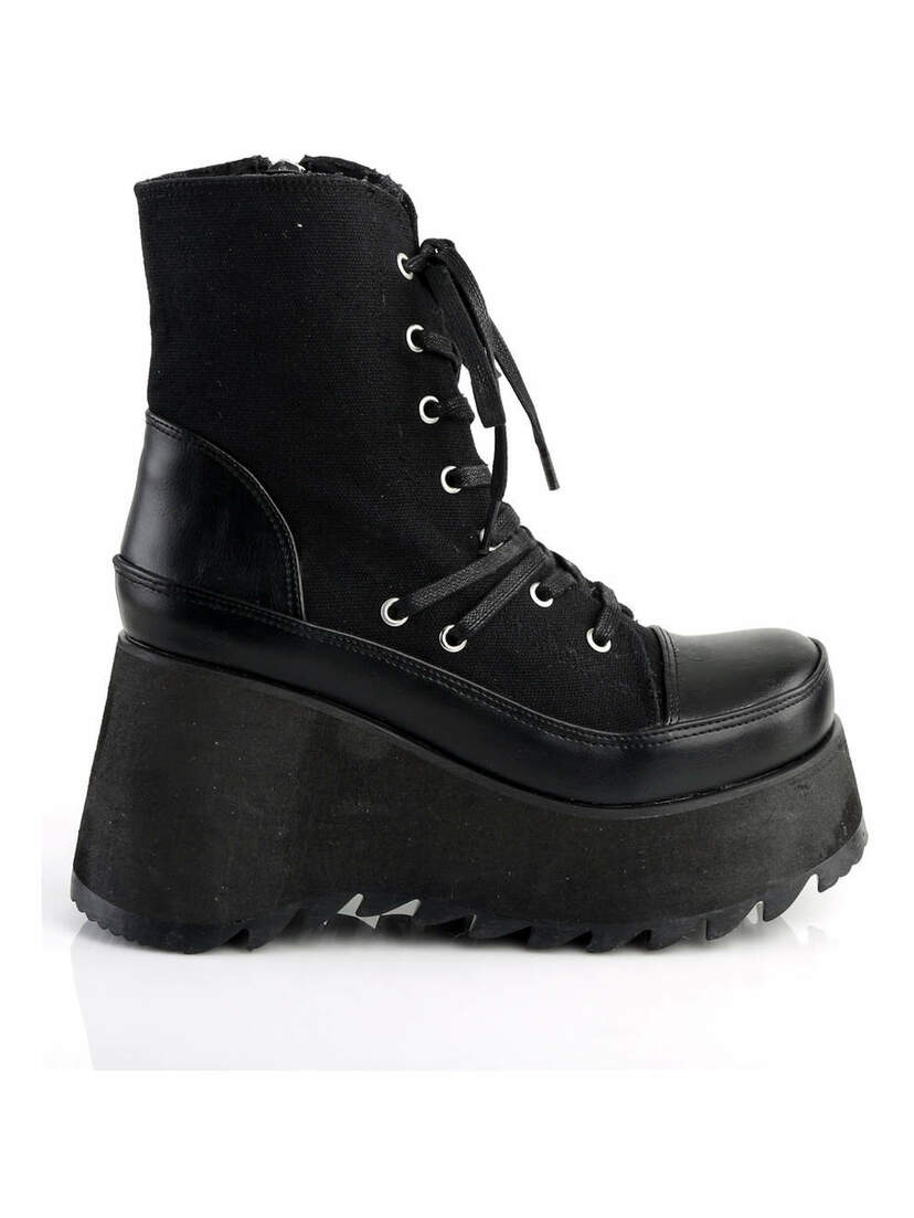 Scene-50 Canvas Platform Boots