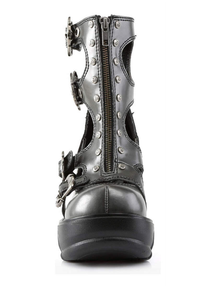 SINISTER-61 Black Chromed Boots