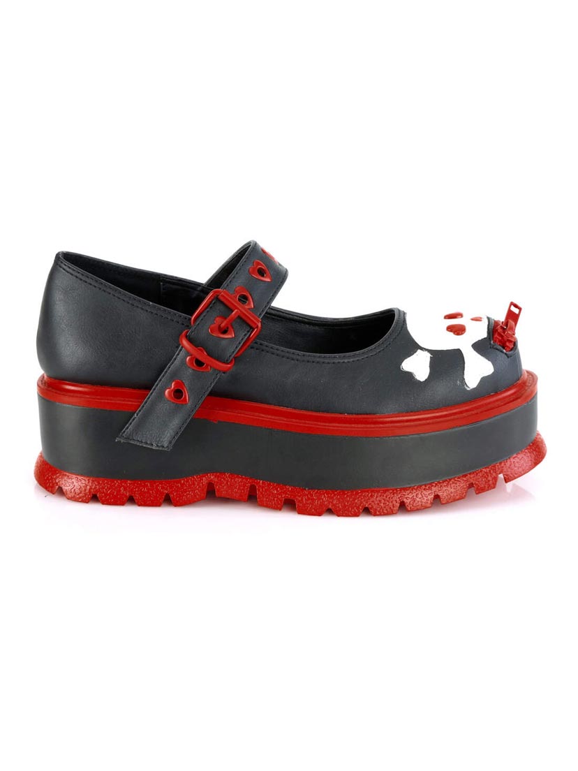 SLACKER-27 Skully Maryjane Shoes