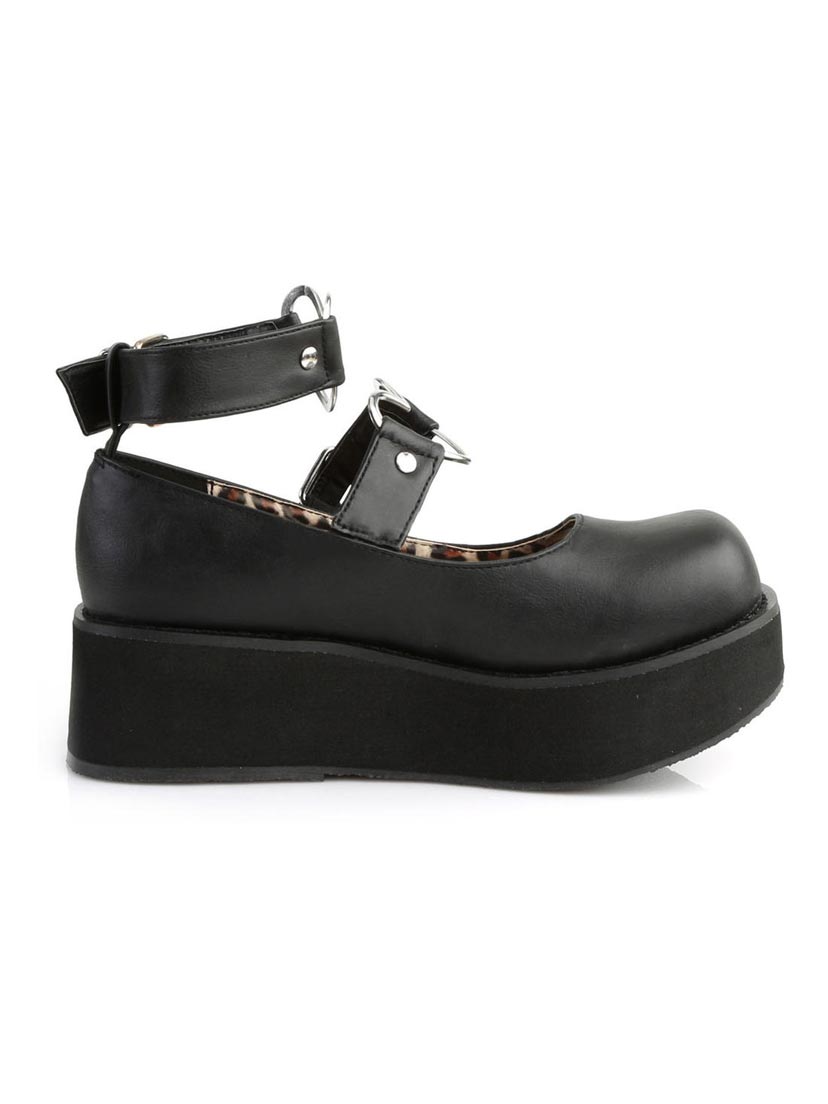 SPRITE-02 Black Platform Shoes