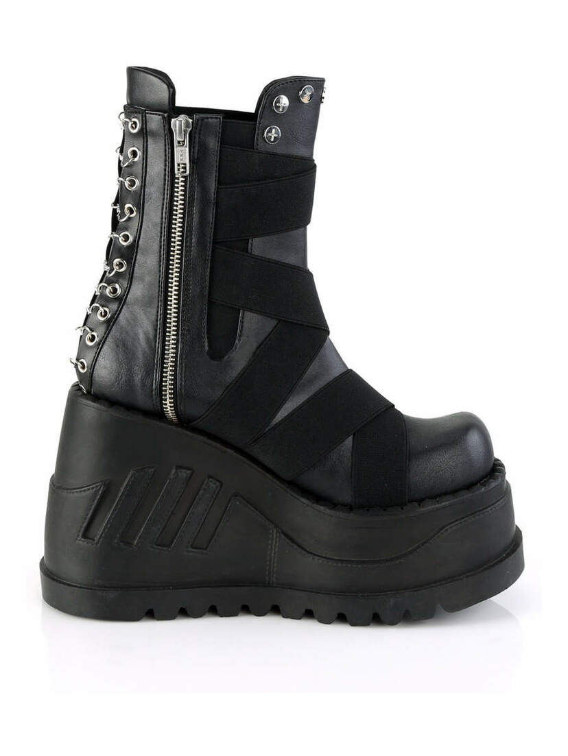 STOMP-25 elastic strap platform boots