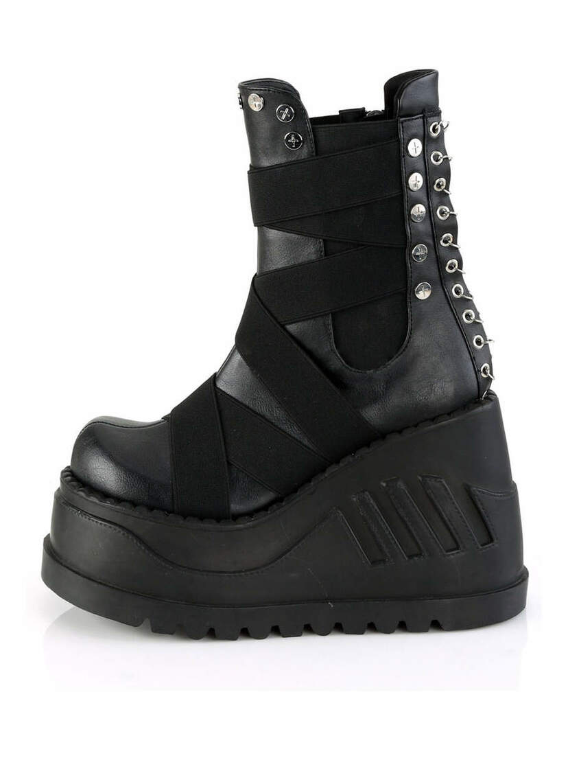 STOMP-25 elastic strap platform boots