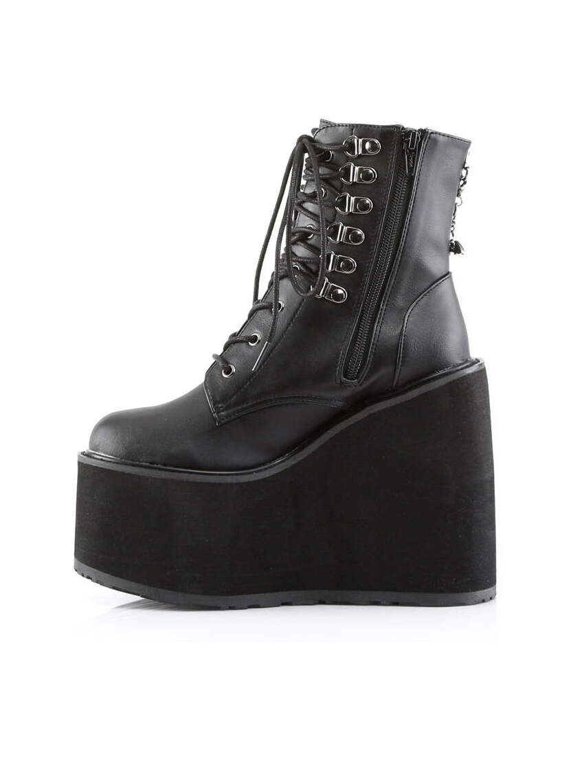 SWING-101 Black Platform Boots