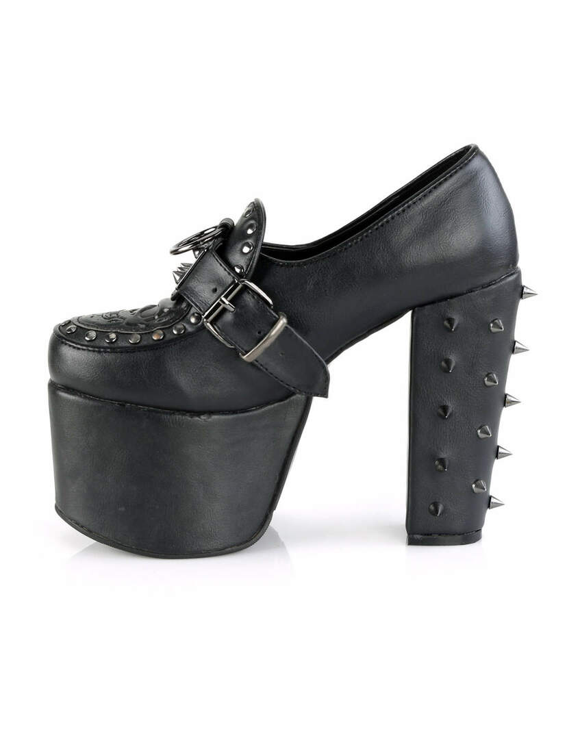TORMENT-500 Spiked Platform Heels