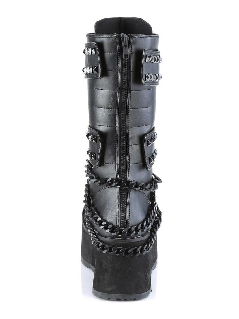 Trashville-138 Men's Platform Boots with Chains