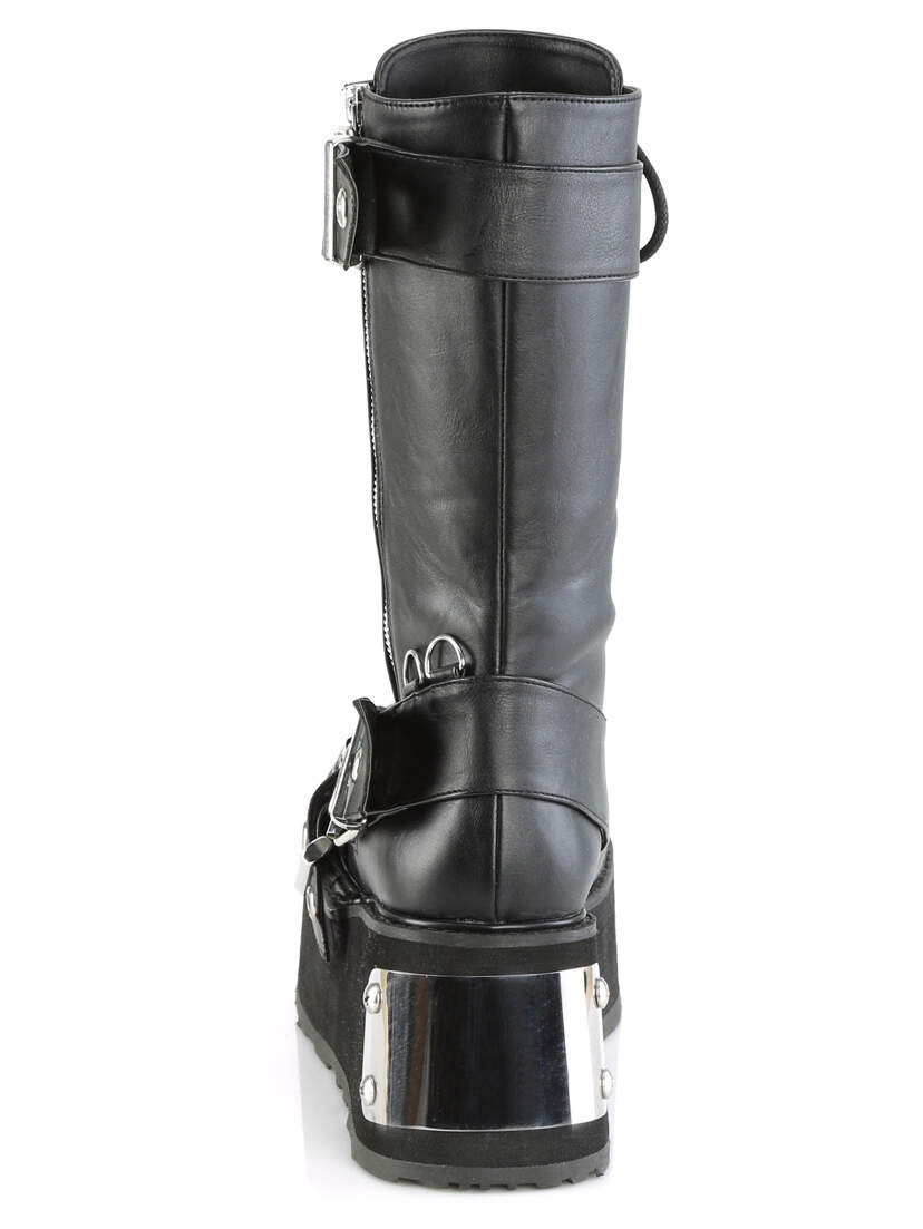 Trashville-250 Men's Black Platform Boots