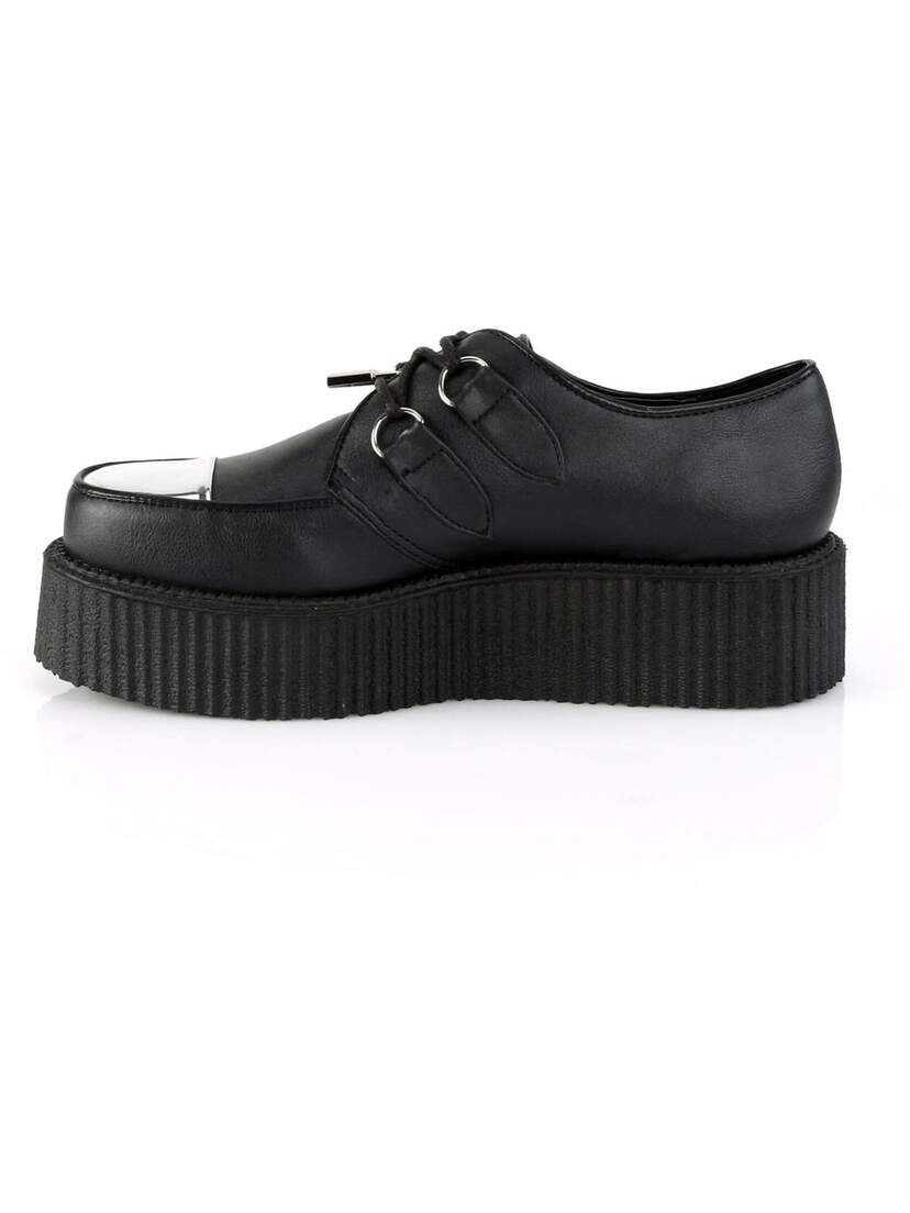 V-CREEPER-515 Silver Toe Creeper Shoes