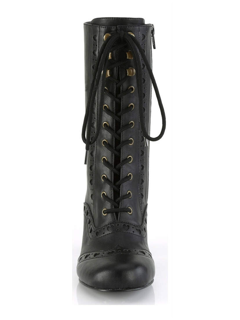 VIVIKA-200 Wingtip Lace-Up Mid-Calf Boot