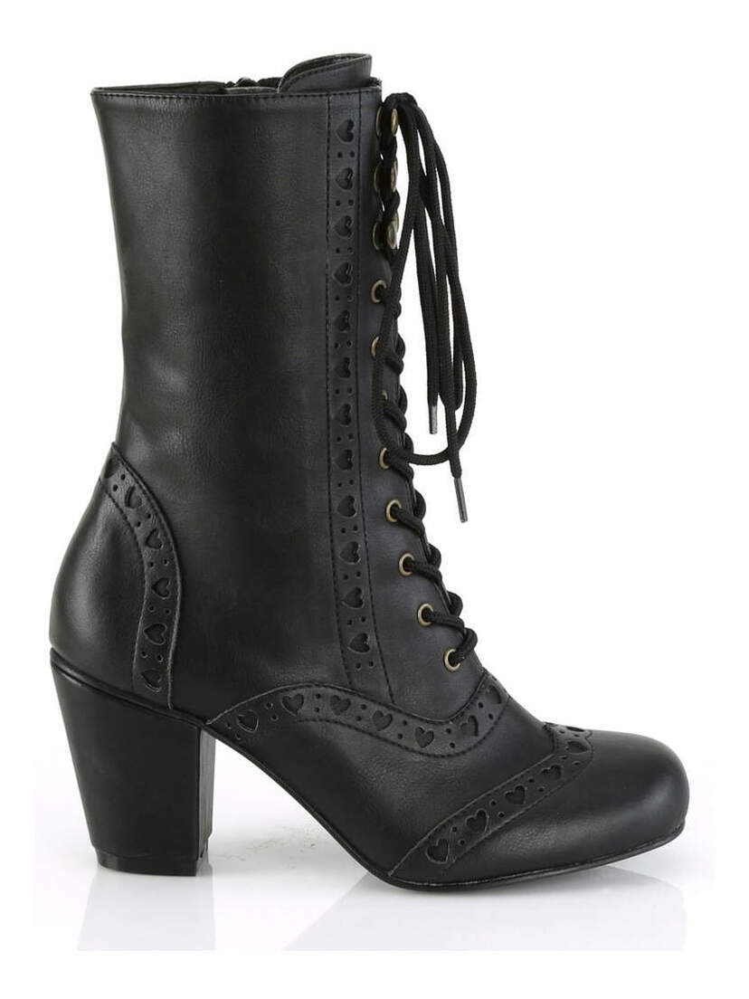 VIVIKA-200 Wingtip Lace-Up Mid-Calf Boot
