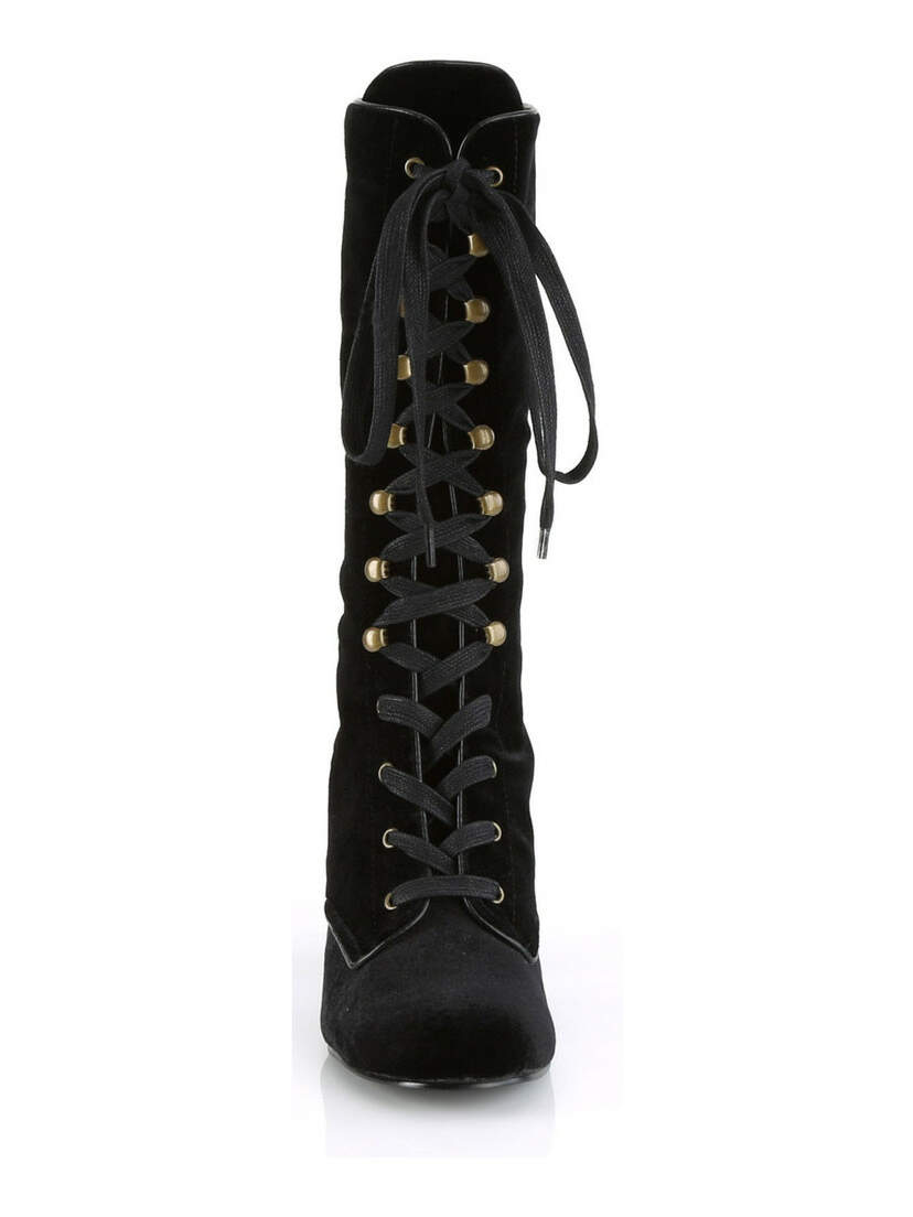 VIVIKA-205 Black Velvet Boots