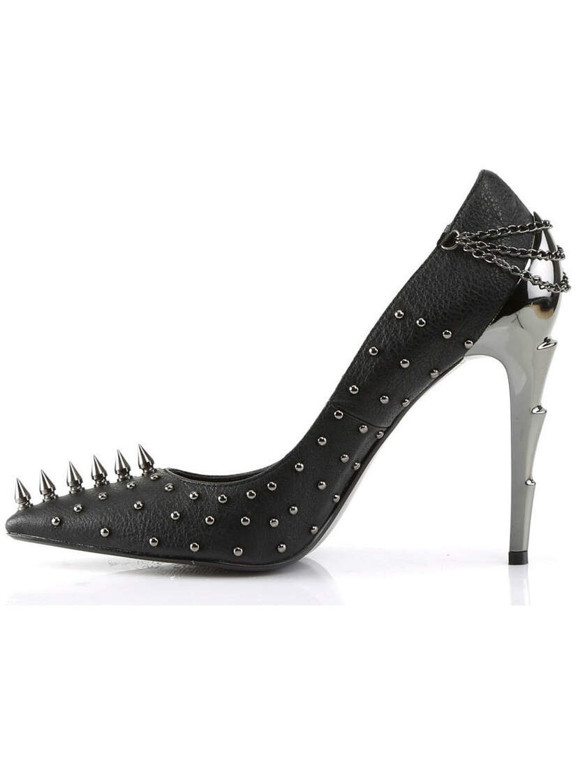 VOLTAGE-08 Spike Studded Heels