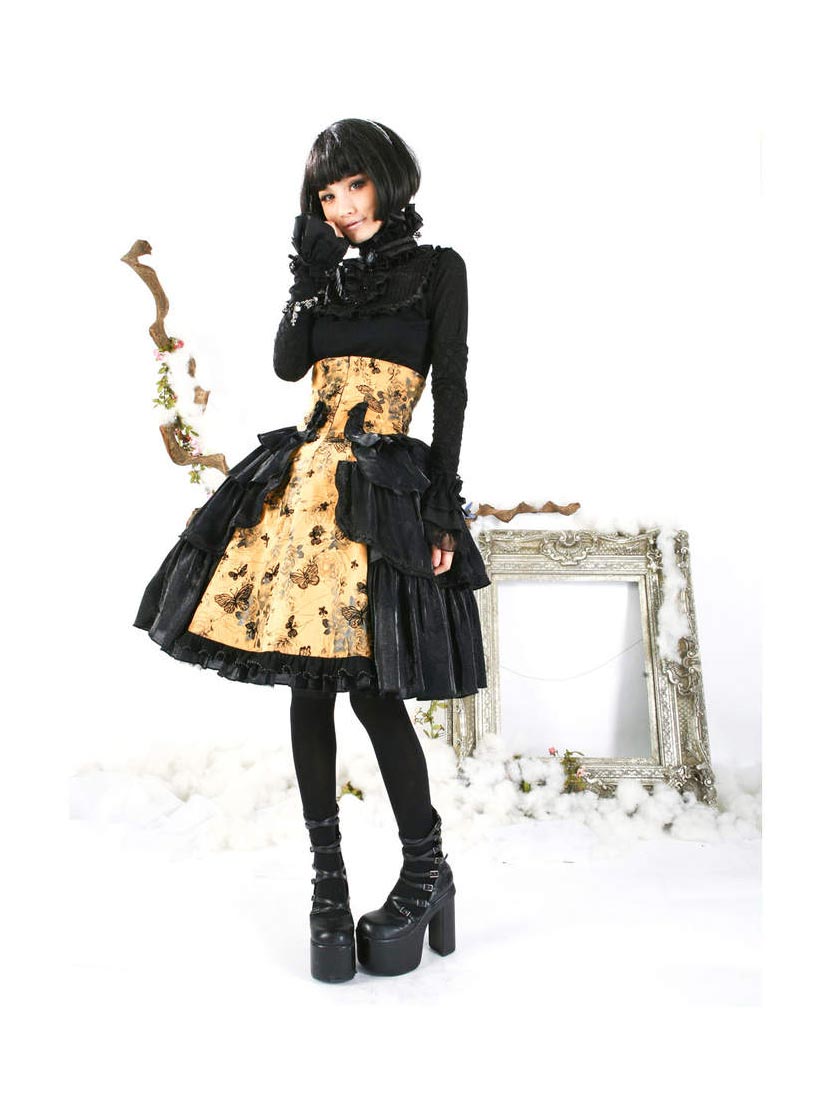 Yellow Gothic Lolita Skirt
