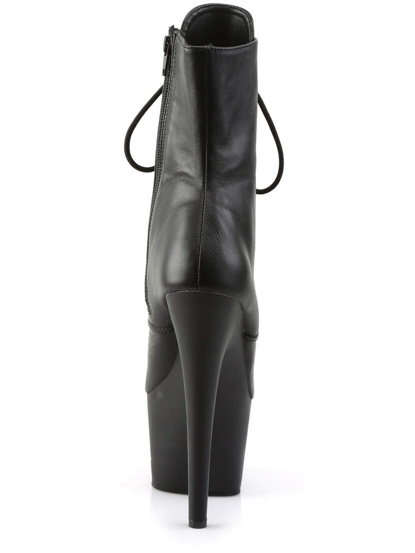 ADORE-1020 Black Leather Platform Boots