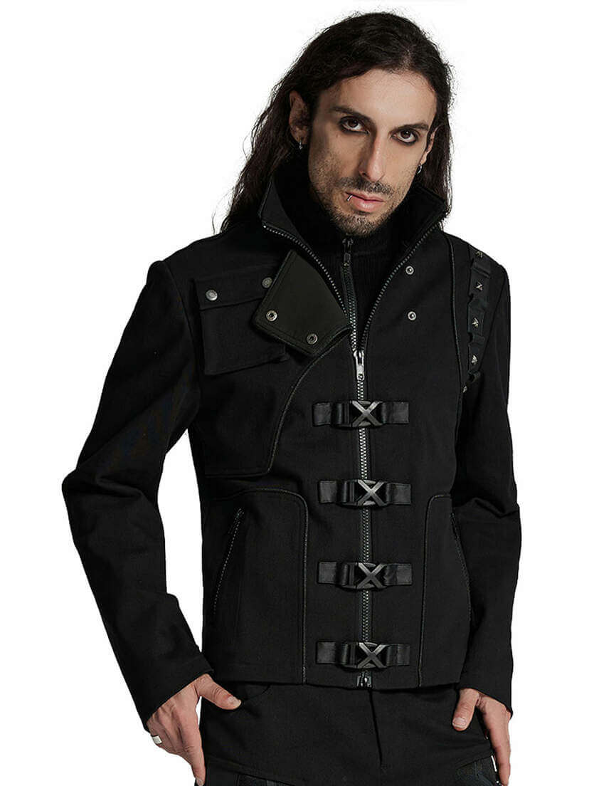 Apex Cipher - Gothic Cyberpunk Men's Jacket