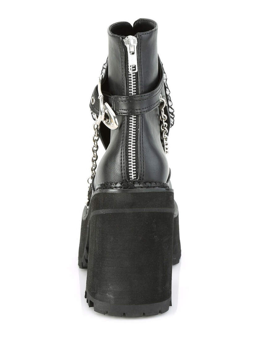 ASSAULT-55 Platform Boots with Roses