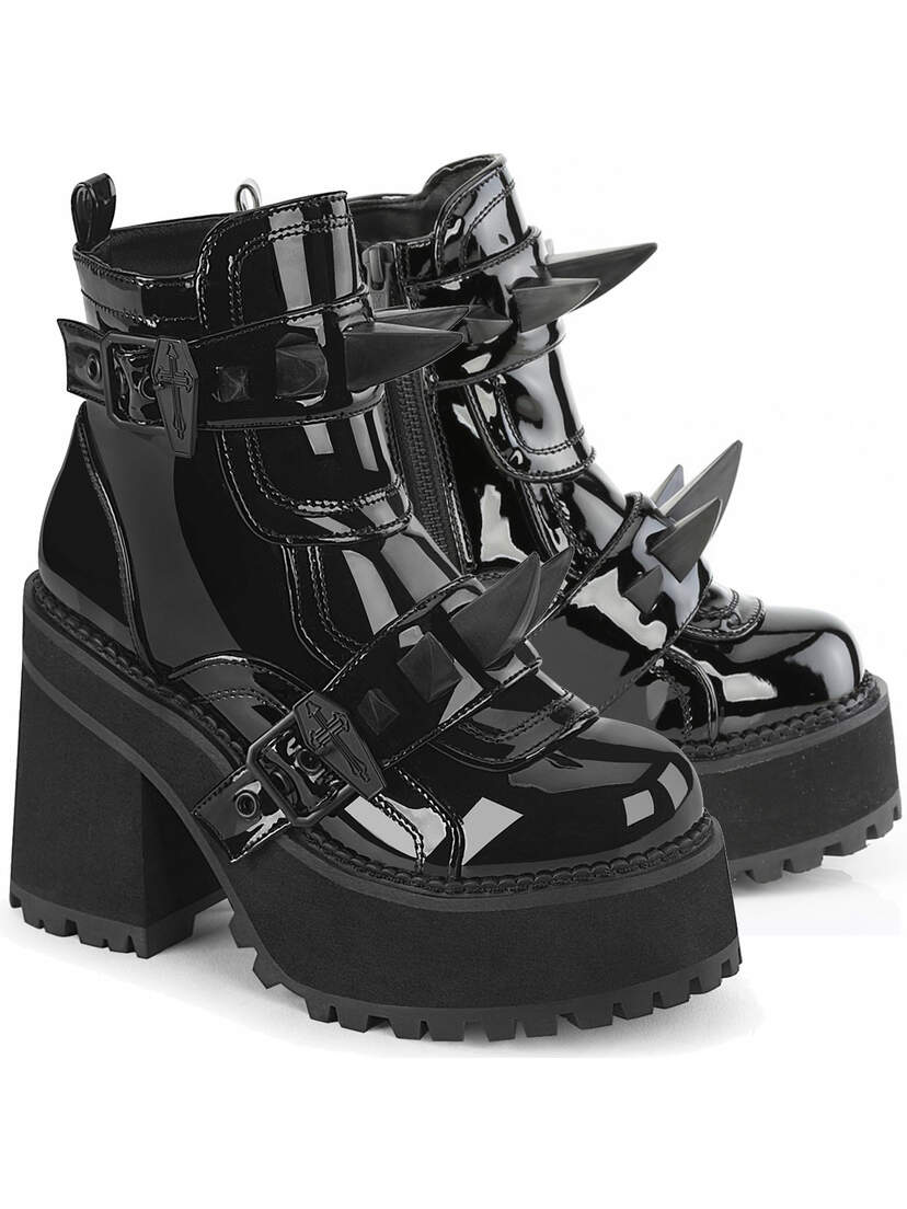 ASSAULT-72 Large Spike Patent Platform Boots