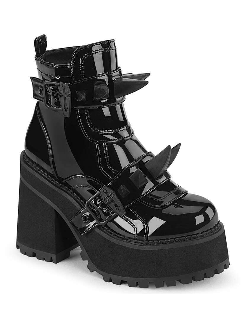 ASSAULT-72 Large Spike Patent Platform Boots