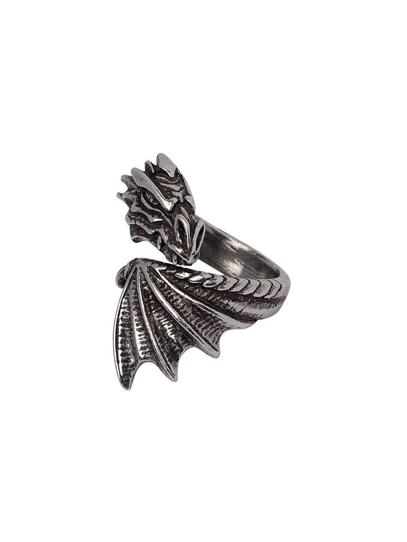 The Awakening Ring – Adjustable Pewter Dragon Ring