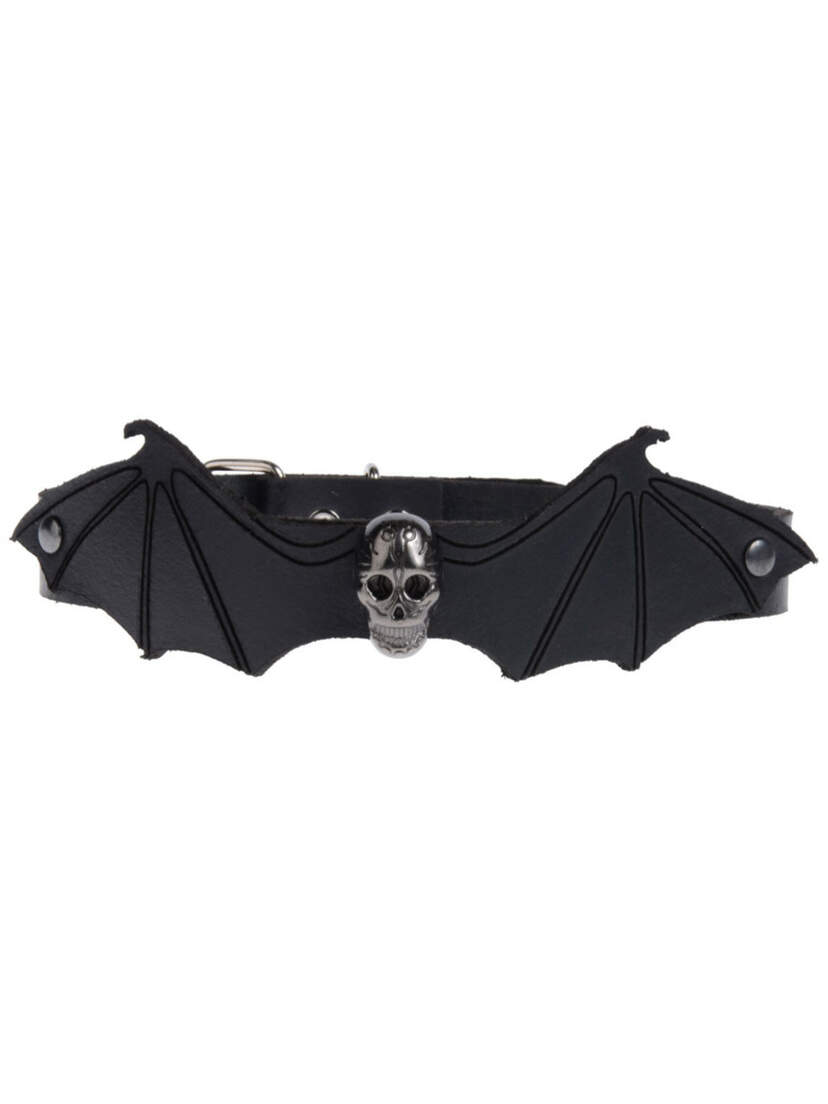 Leather Bat Wing Choker Leather Bat Wing Choker