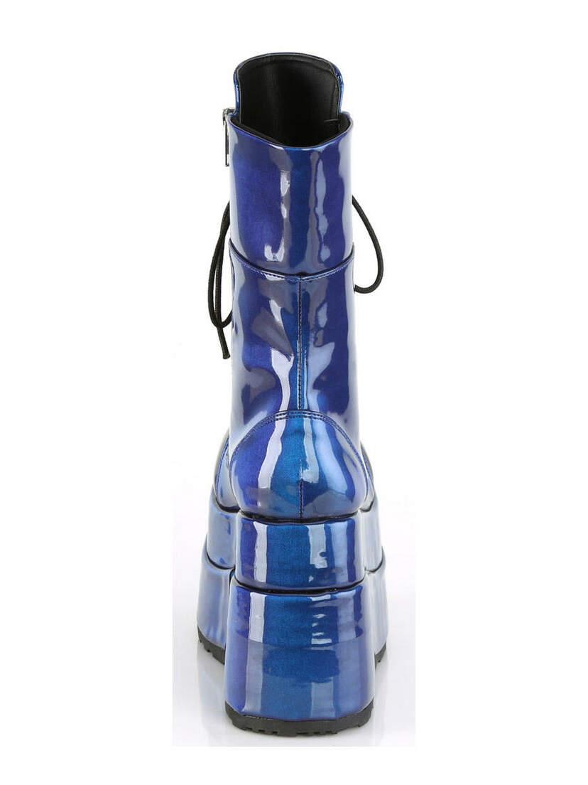 BEAR-265 Blue-Purple Platform Boots