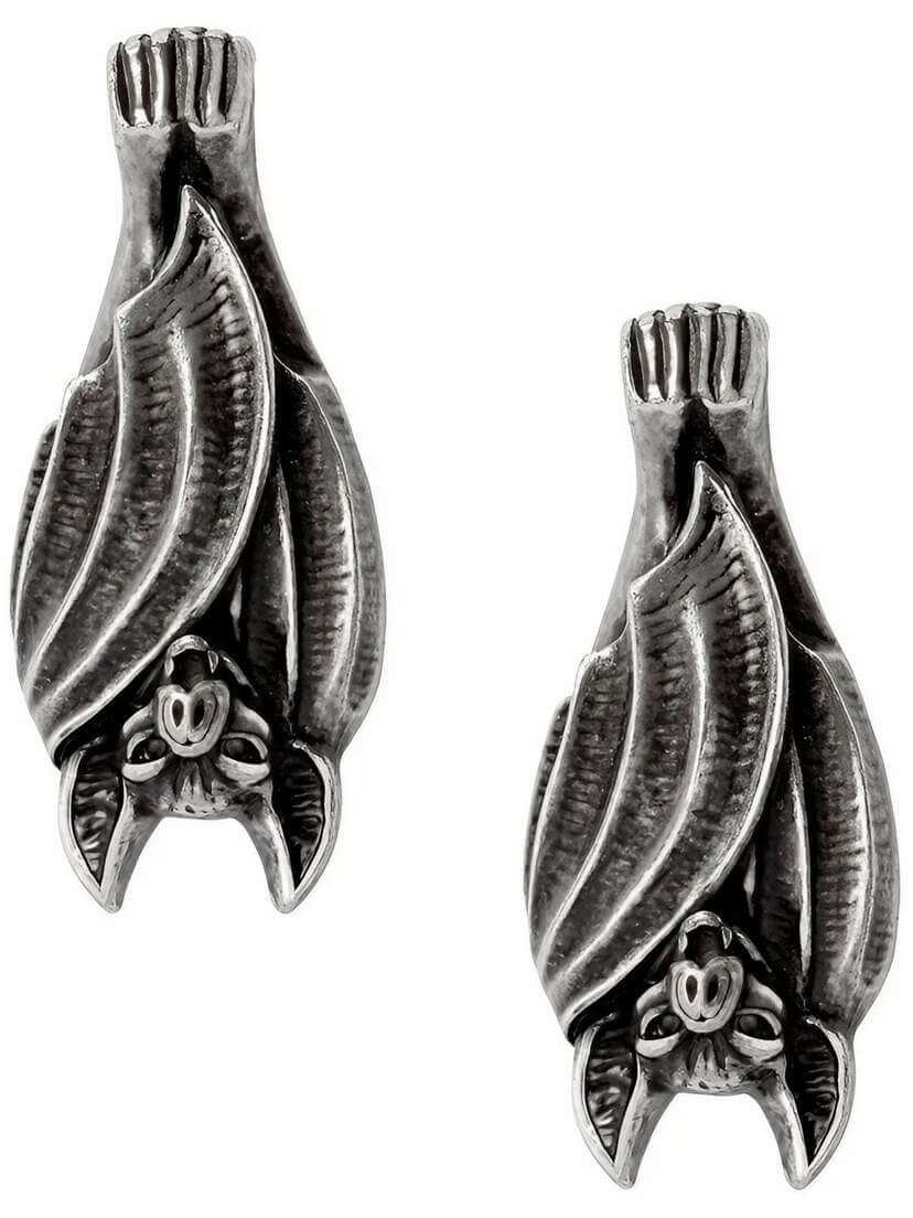 Before Dusk Bat Earrings studs