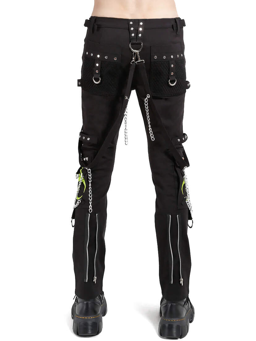 Bondage Pants with Biohazard Symbol