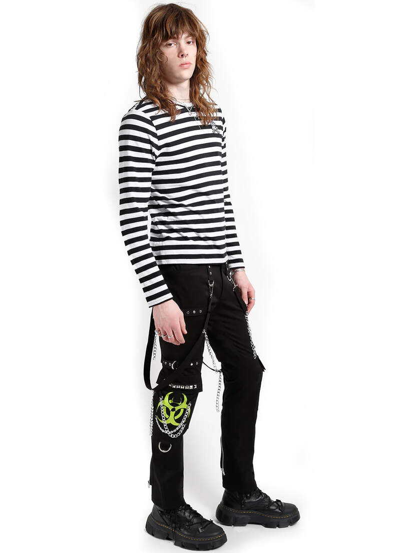 Bondage Pants with Biohazard Symbol