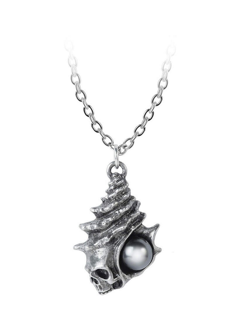 The Black Pearl of Plage Noire Pendant Necklace