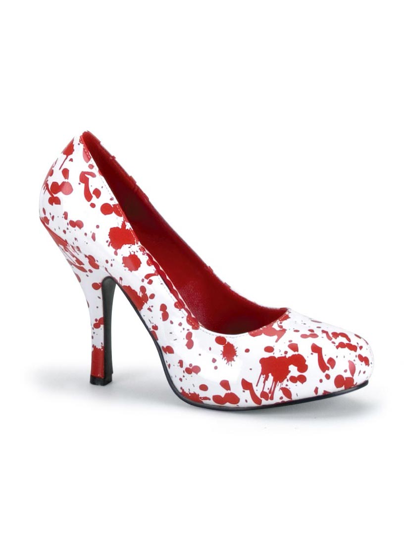 BLOODY-12 White Red Heels
