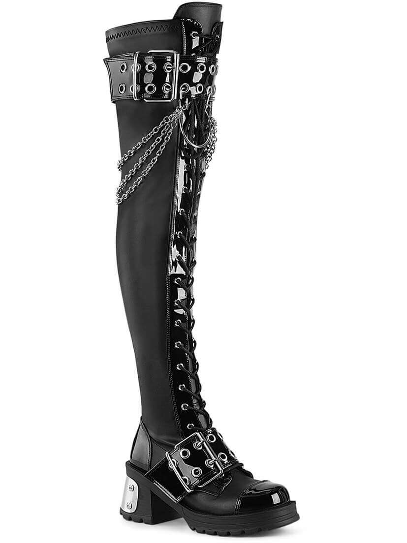 BRATTY-304 Over-The-Knee Gothic Platform Boots