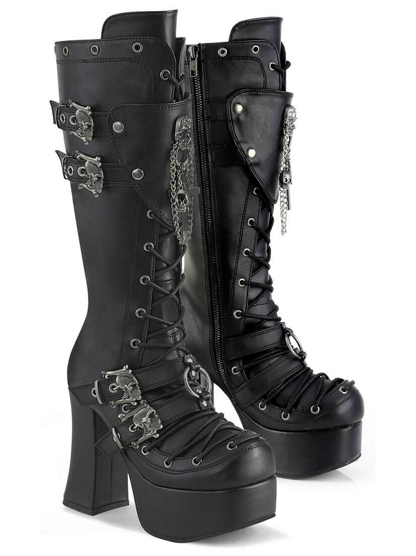CHARADE-230 Knee High Gothic Platform Boots