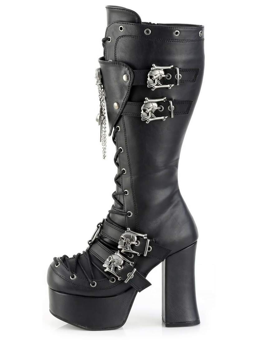 CHARADE-230 Knee High Gothic Platform Boots