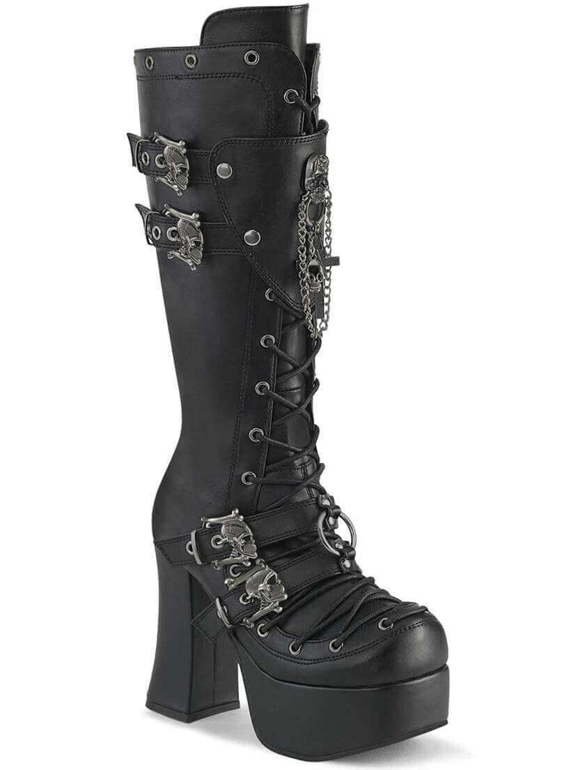 CHARADE-230 Knee High Gothic Platform Boots