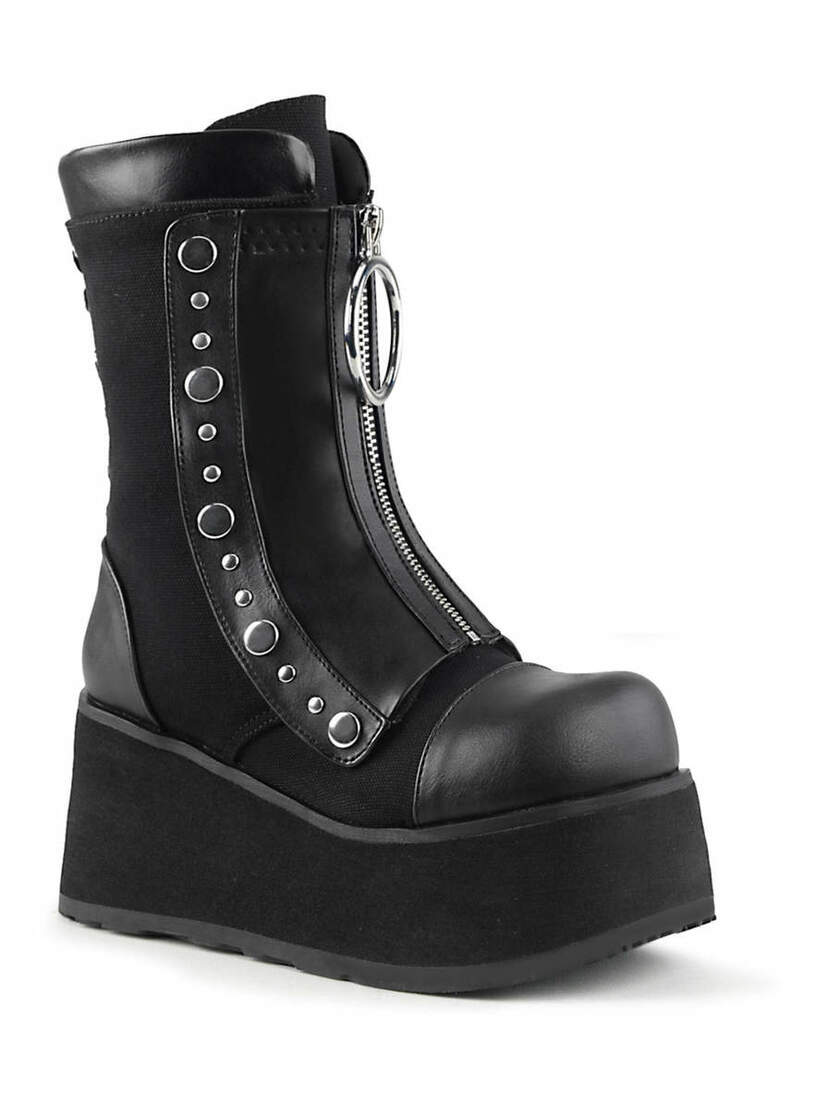 CLASH-206 Canvas Platform Boots