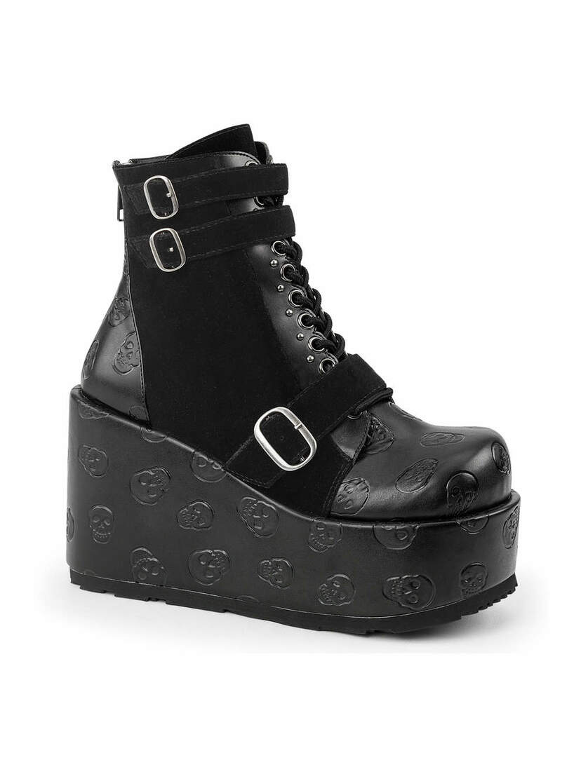 Demonia CONCORD-55 Skull Platform Boots