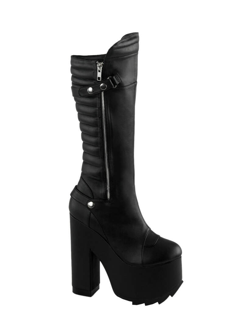 CRAMPS-200 Black Vegan Boots