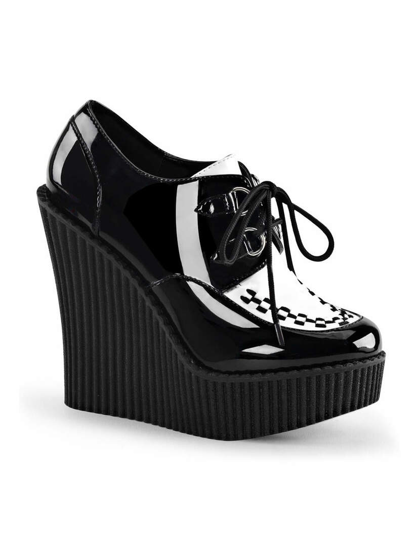 CREEPER-302 Black White Wedges