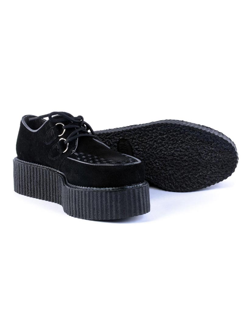 CREEPER-402S Black Suede