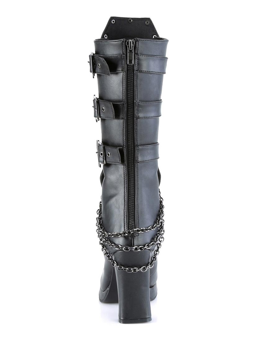 CRYPTO-67 Gothic High Heel Platform Boots