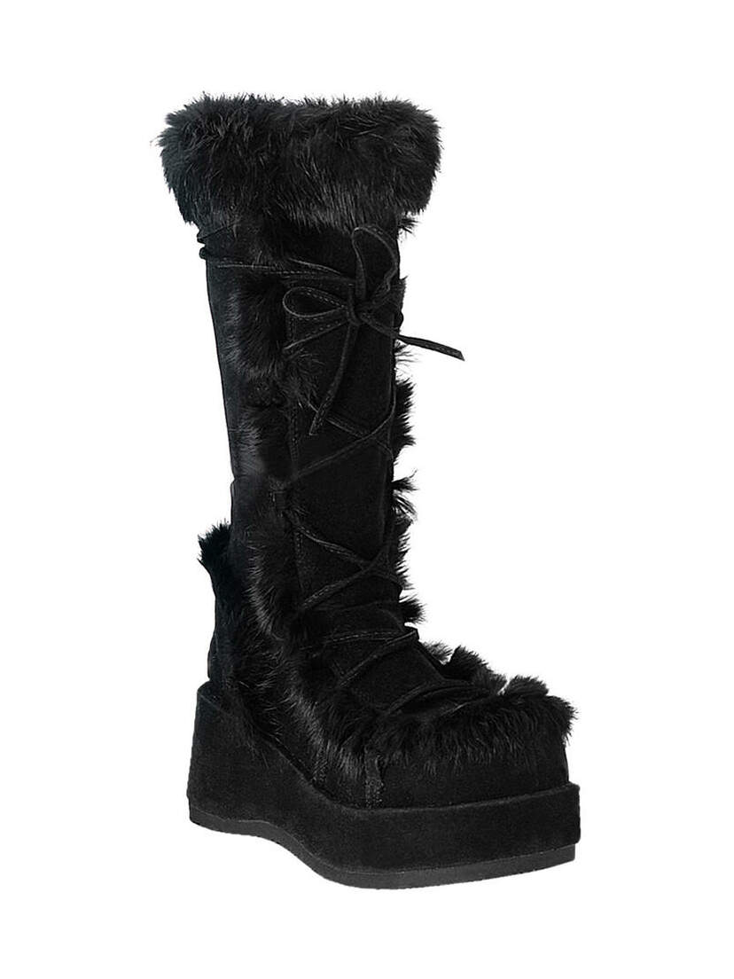 CUBBY-311 Black Suede Boots
