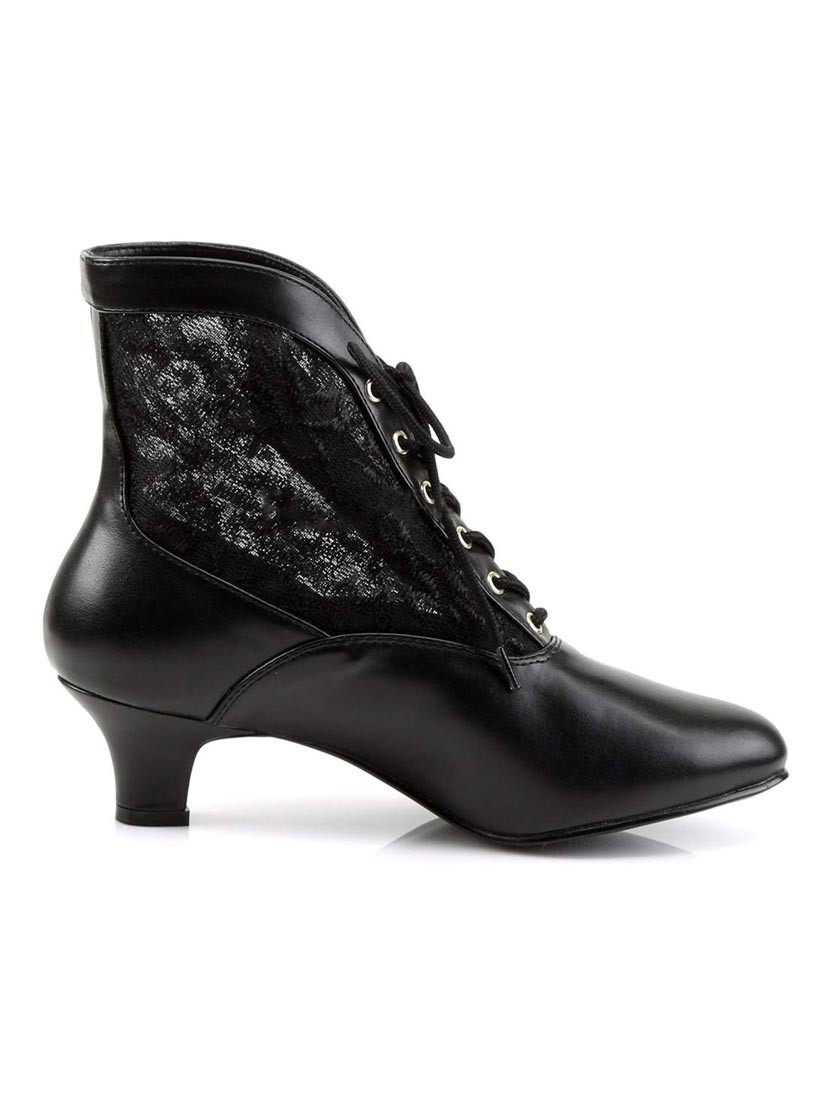DAME-05 Black Victorian Boots
