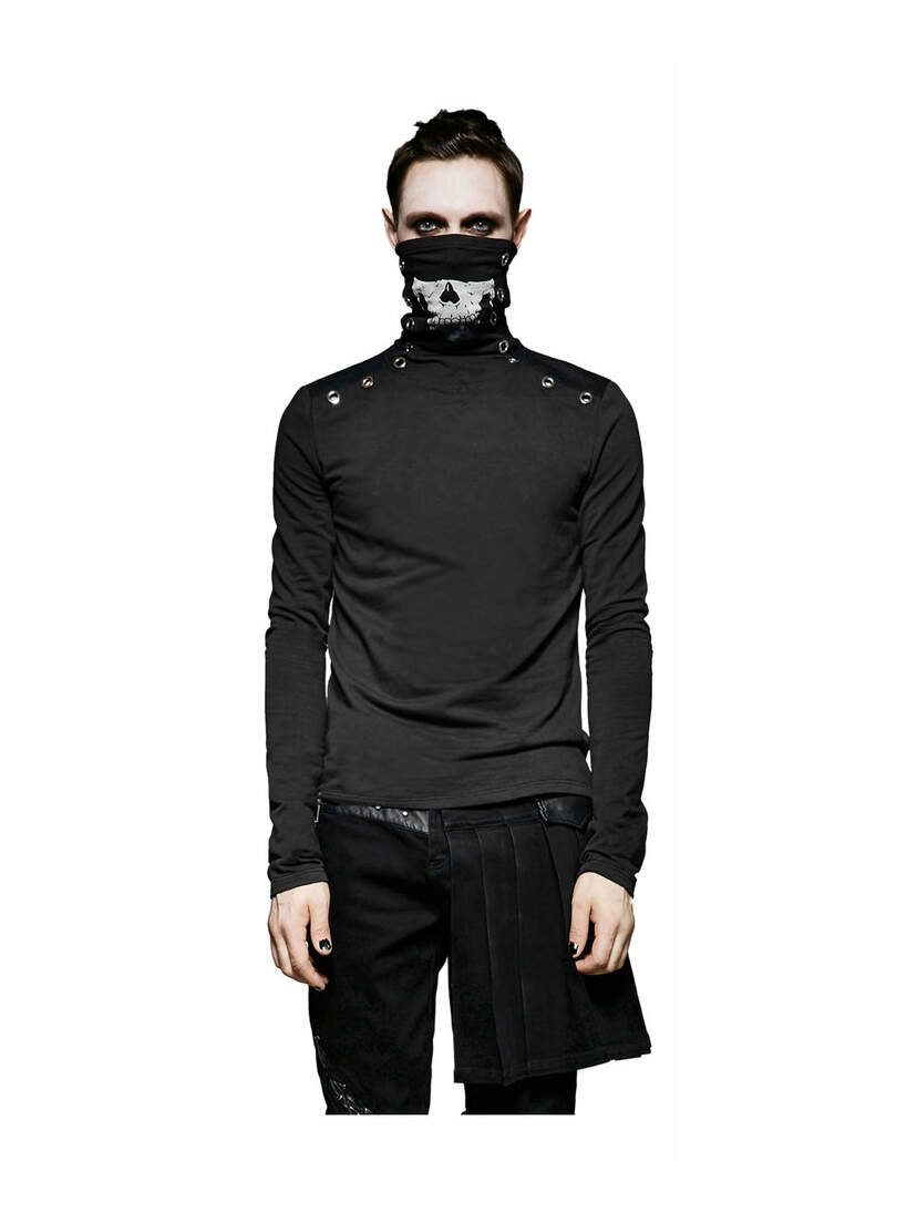 Damien Men's Skull Long Sleeve Shirt