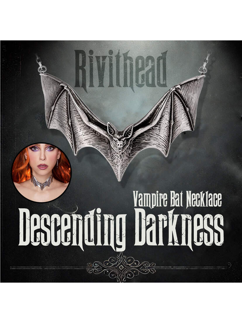 Descending Darkness - Vampire Bat Necklace