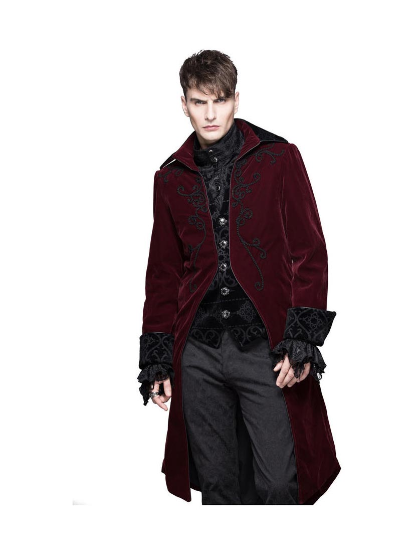 Devil's Fashion Red Velvet Tailcoat