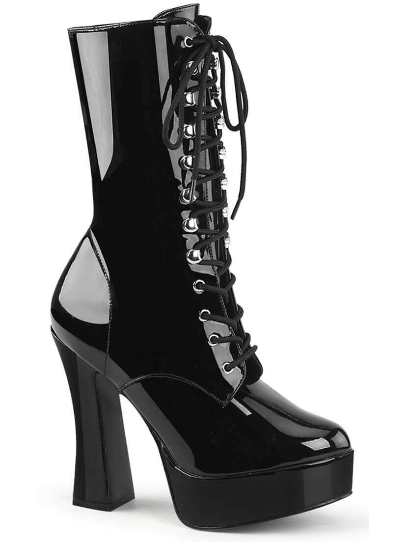 ELECTRA-1020 Black Patent Boots