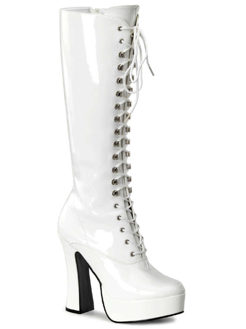 ELECTRA-2020 Patent White Platform Boots